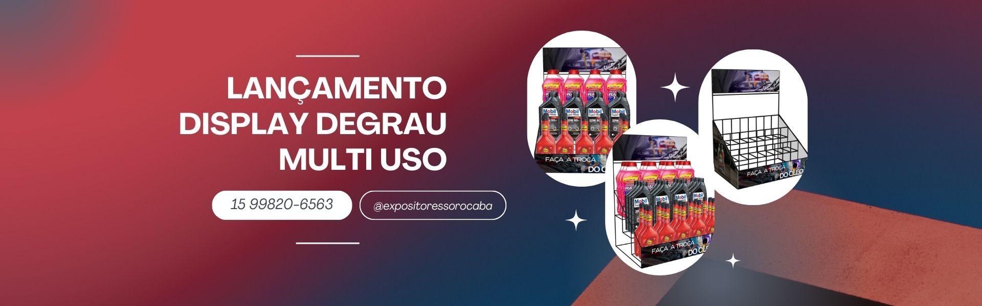 BANNER DISPLAY DEGRAU Expositores de Balcão Expositor para Encartelados Sorocaba Expositor para Comercio Display em Acrílicos