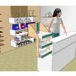  Cesto Expositor Expositor de Chão Expositores para Loja Sorocaba Display para Encartelados