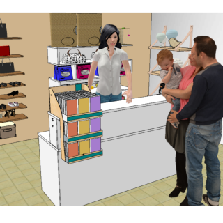  Cesto Expositor Expositor de Chão Expositores para Loja Sorocaba Display para Encartelados