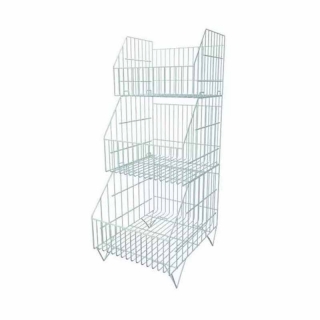 Cesto Tipo Conteiner 3 Compartimentos Expositores de Balcão Expositor para Encartelados Sorocaba Expositor para Comercio Display em Acrílicos