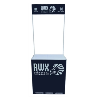 Stand Vendas Portátil 2 Cesto Expositor Expositor de Chão Expositores para Loja Sorocaba Display para Encartelados