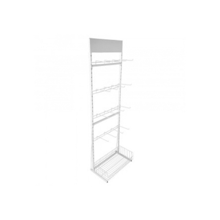 Display Expositor - 16 Ganchos Cesto Expositor Expositor de Chão Expositores para Loja Sorocaba Display para Encartelados