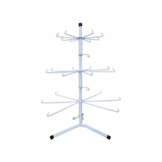 Porta Chaveiro Bijuterias Giratório Ferro Branco Cesto Expositor Expositor de Chão Expositores para Loja Sorocaba Display para Encartelados